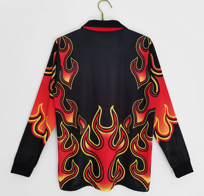 Japan Retro 1998 goalkeeper flame Long-Sleeve Red (Fan)
