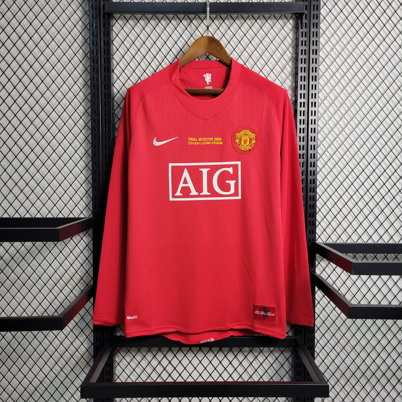 Manchester United Retro 2007/2008 Champions League Edition Long-Sleeve Home (Fan)