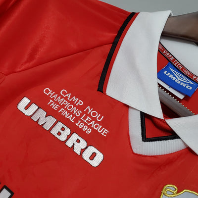 Manchester United Retro 99/00 Champions League Edition Long-Sleeve Home (Fan)