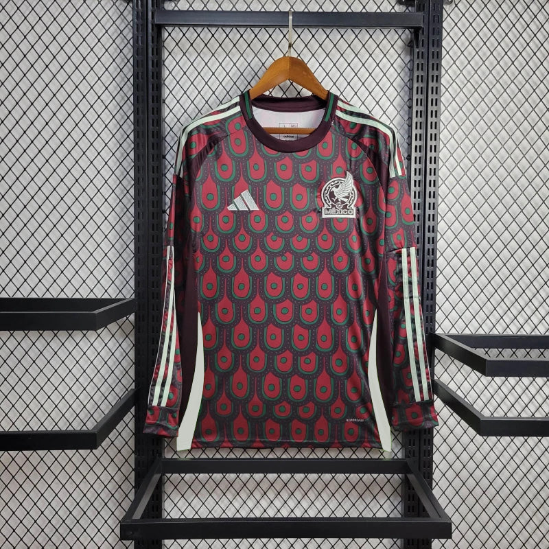 Mexico Copa America 24/25 Long-Sleeve Home (Fan), Front Side